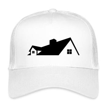 Logo Haus einfaches Logo - Kinder Trucker-Cap - Weiß - Vorne