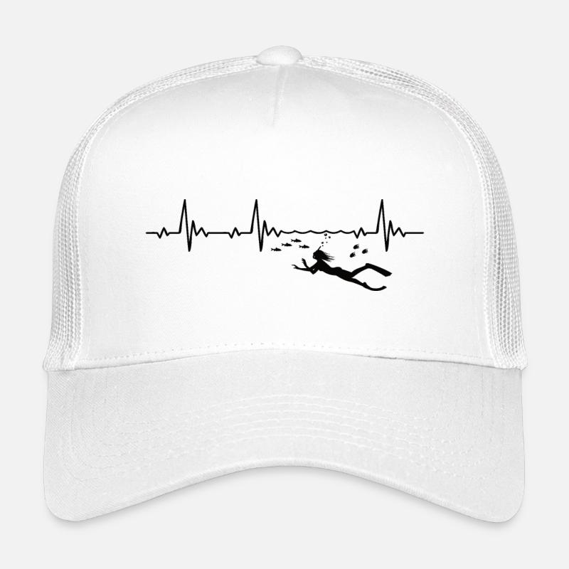 Snorkeler Heartbeat avec du poisson Casquette trucker enfant