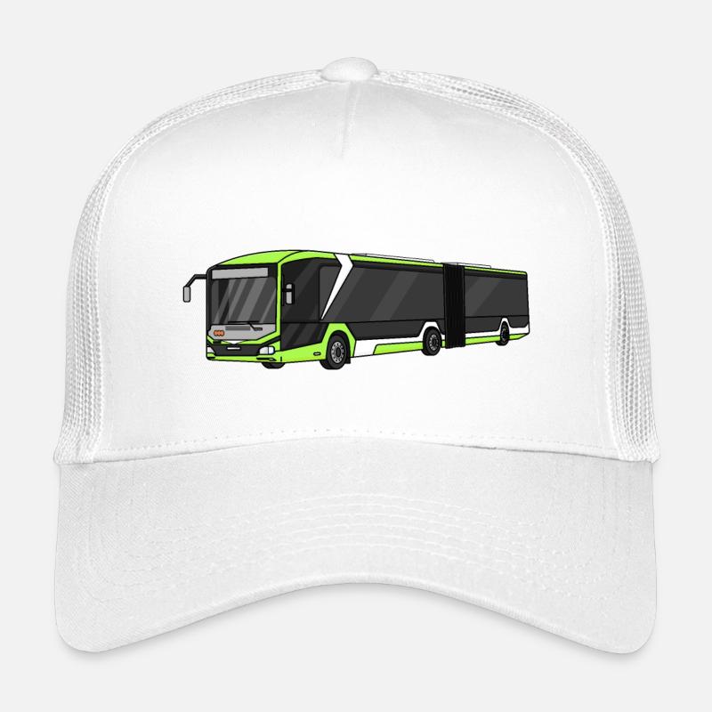 Bus, Schulbus, Busfahrer - Kinder Trucker-Cap - Weiß