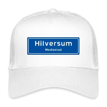 Hilversum Ortsschild - Kinder Trucker-Cap - Weiß - Vorne