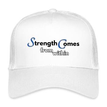 Strength comes from within - Kinder Trucker-Cap - Weiß - Vorne