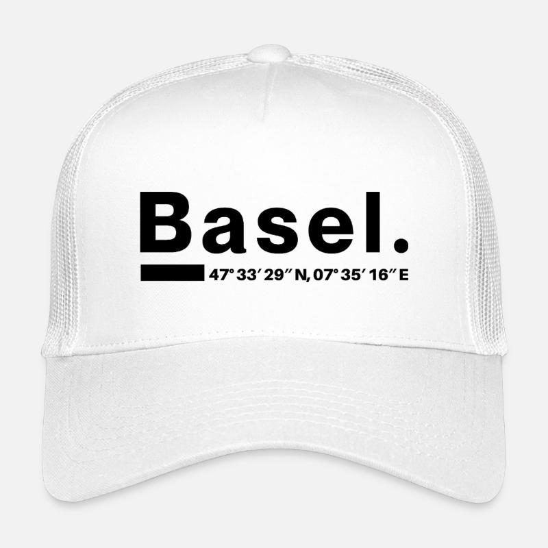 Basel Koordinaten Kinder Trucker-Cap