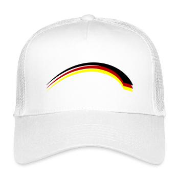 Deutschland Fahne - Kinder Trucker-Cap - Weiß - Vorne
