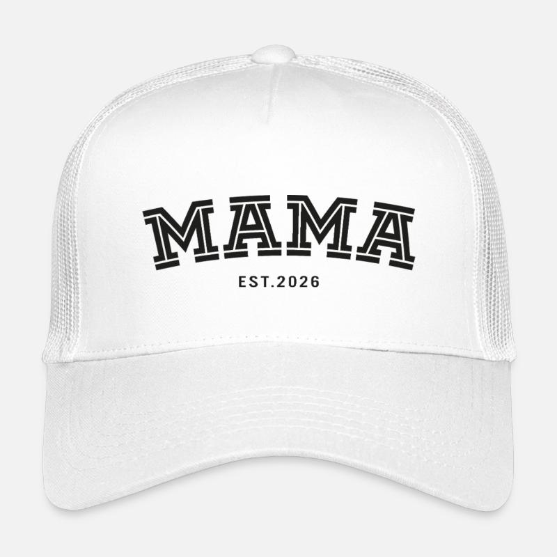 Mama geest. 2026 - Kinder Trucker-Cap - Weiß