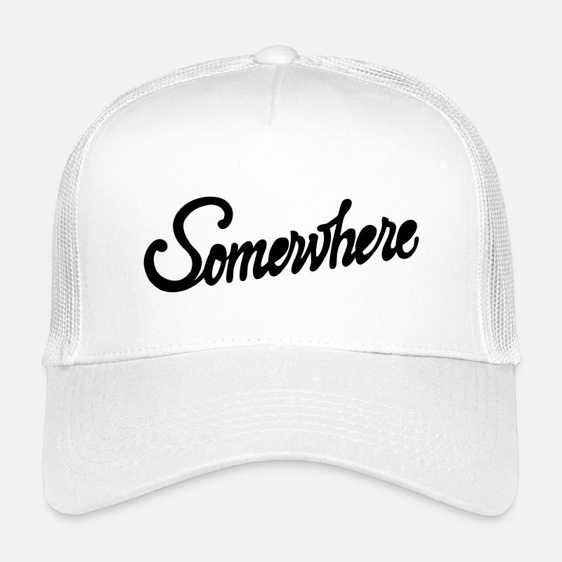 Quelque part Calligraphie Conception de Lettrage à la Main Casquette trucker enfant