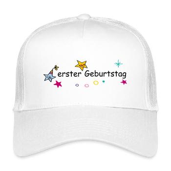 Anniversaire - Casquette trucker enfant - blanc - Devant
