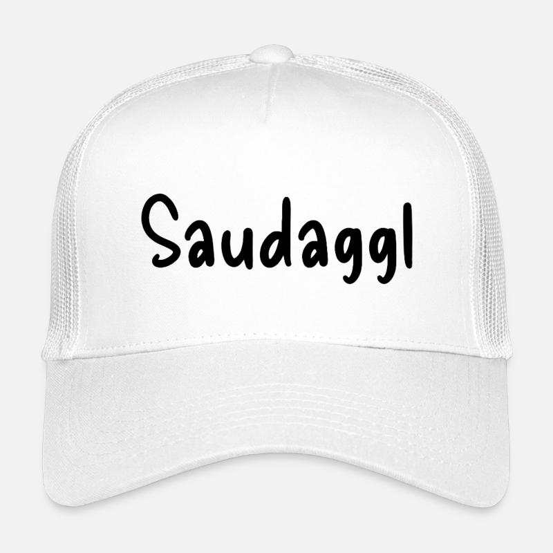 Saudaggl - Kinder Trucker-Cap - Weiß