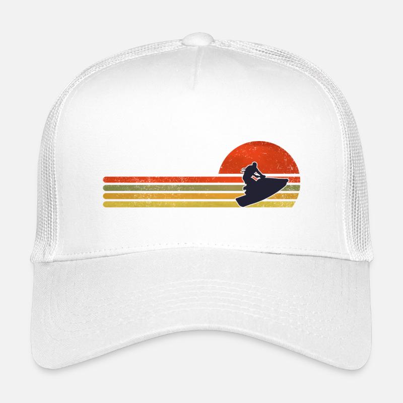 Retro Sunset Snowboard Casquette trucker enfant