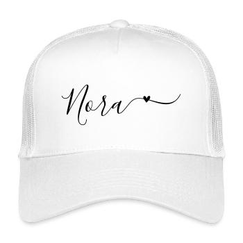 Nora Name Vorname Dekorativ - Kinder Trucker-Cap - Weiß - Vorne