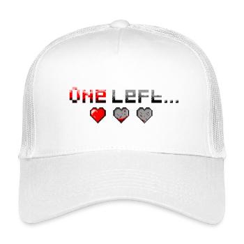 Pixel Art One Heart Left - Kinder Trucker-Cap - Weiß - Vorne