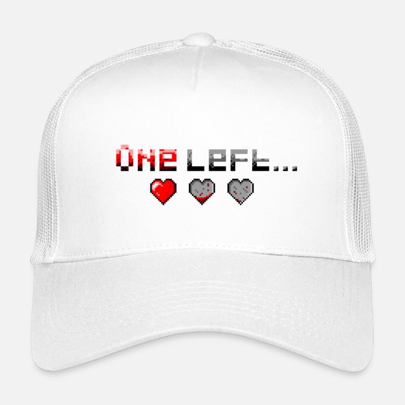Pixel Art One Heart Left Kinder Trucker-Cap
