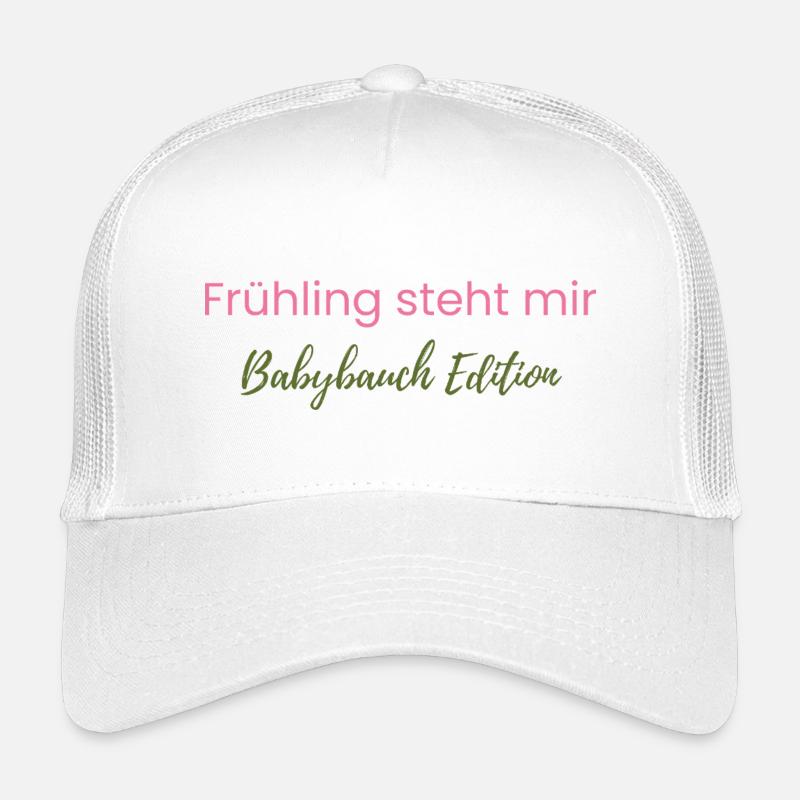 Fruehling_steht_mir_ Babybauch_Edition - Kids’ Trucker Cap - white