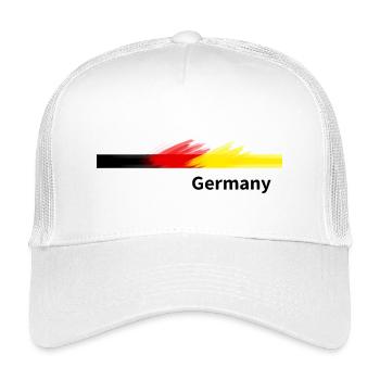 Art au pinceau du drapeau allemand - Casquette trucker enfant - blanc - Devant