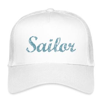 Sailor Segel Segeln Segler - Kinder Trucker-Cap - Weiß - Vorne