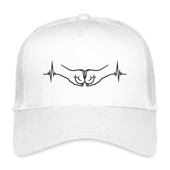 Fist Pump Pulse - Kids’ Trucker Cap - white - Front