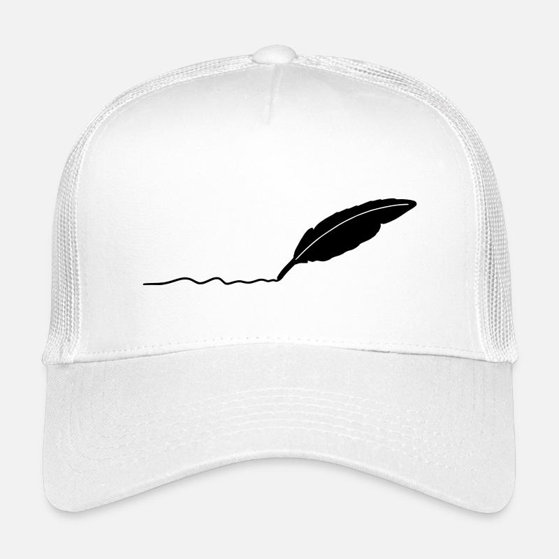writing pen - Kids’ Trucker Cap - white