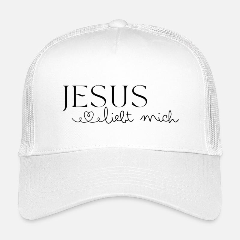 Jesus liebt mich - Kinder Trucker-Cap - Weiß