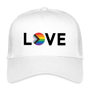 LGBT Pride Month - Liebe ist Liebe - LGBTQIA+ Flagge - Kinder Trucker-Cap - Weiß - Vorne