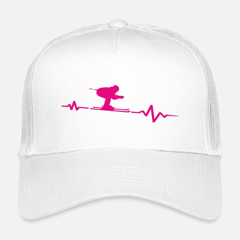 Rythme cardiaque Skier Passion Cardiogramme Casquette trucker enfant