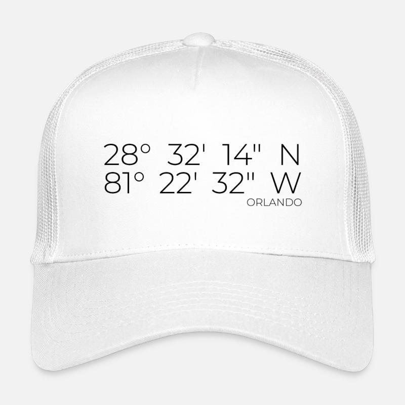Coordonnées Orlando Floride Casquette trucker enfant