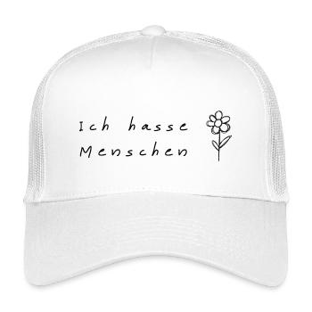 Ich hasse Menschen - Kinder Trucker-Cap - Weiß - Vorne
