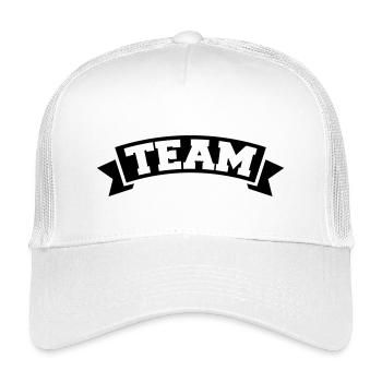 Team - Kids’ Trucker Cap - white - Front