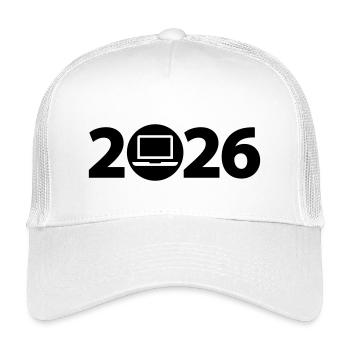 Informatiker 2026, Gamer 2026 - Kinder Trucker-Cap - Weiß - Vorne