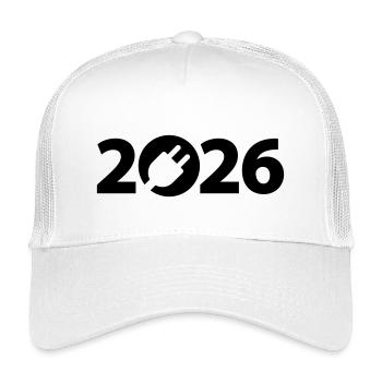 Elektriker 2026, Elektroniker 2026 - Kinder Trucker-Cap - Weiß - Vorne