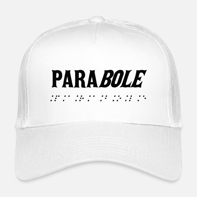 Schwarzer Braille-Tippfehler - Kinder Trucker-Cap - Weiß