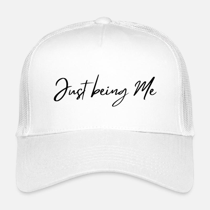 Einfach ich selbst sein - Kinder Trucker-Cap - Weiß