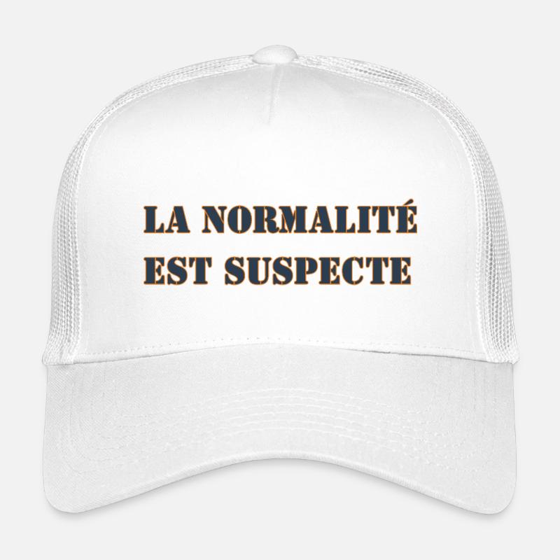 LA NORMALITÉ EST SUSPECTE - Casquette trucker enfant - blanc