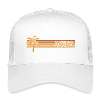 Aruba - Kinder Trucker-Cap - Weiß - Vorne
