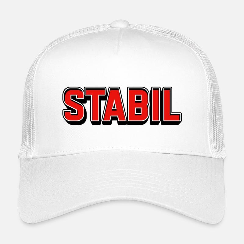 Stable bright red block lettering Kids’ Trucker Cap