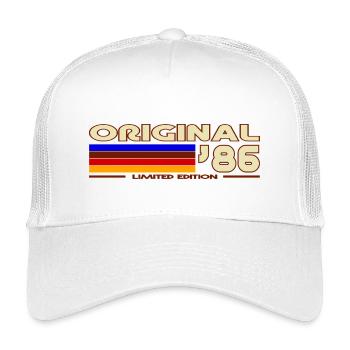 Original86 Retro Stripes - Kids’ Trucker Cap - white - Front