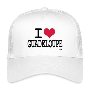 ich liebe die Guadeloupe by wam - Kinder Trucker-Cap - Weiß - Vorne