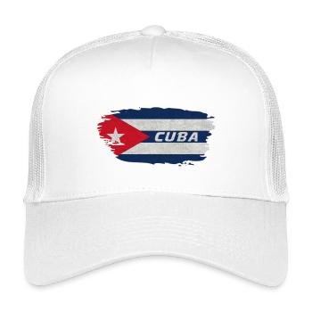 Cuba Flag / Caribbean Havana Gift - Kids’ Trucker Cap - white - Front