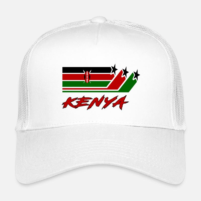 Drapeau Kenya / Kenya Cadeau drapeau national Casquette trucker enfant