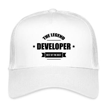 Developer - Kids’ Trucker Cap - white - Front