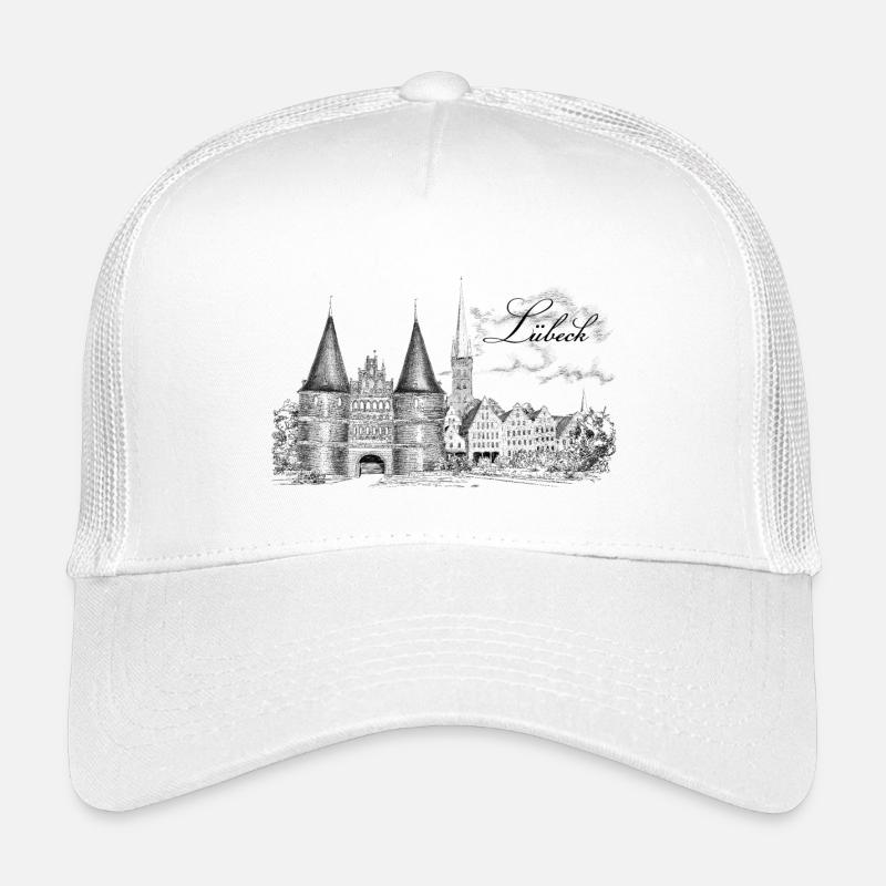 Lübeck - Kinder Trucker-Cap - Weiß