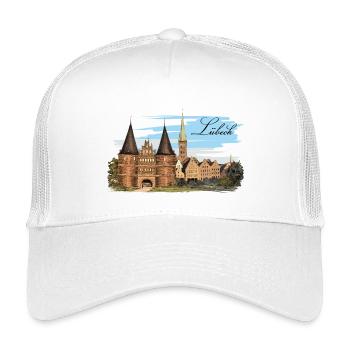 Lübeck - Kids’ Trucker Cap - white - Front