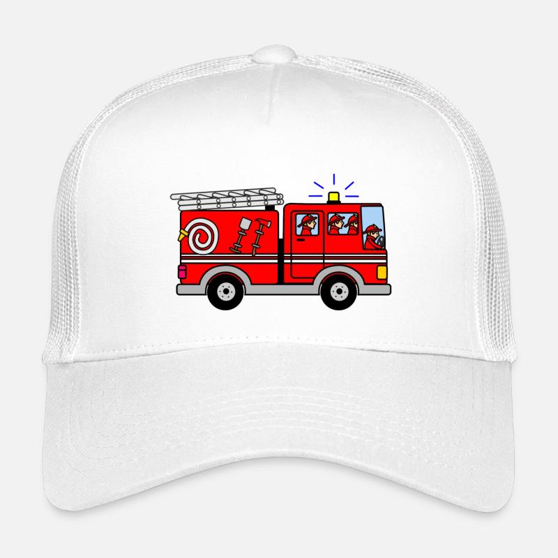 Fire engine with wailing siren Kids’ Trucker Cap