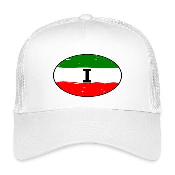 Italien Aufkleber - Kinder Trucker-Cap - Weiß - Vorne