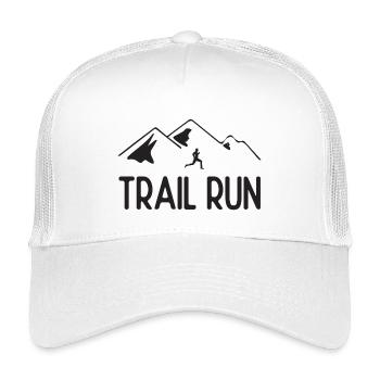 Course de sentier - Casquette trucker enfant - blanc - Devant