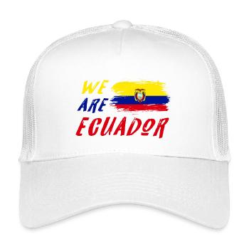 Wir sind Ecuador - Kinder Trucker-Cap - Weiß - Vorne