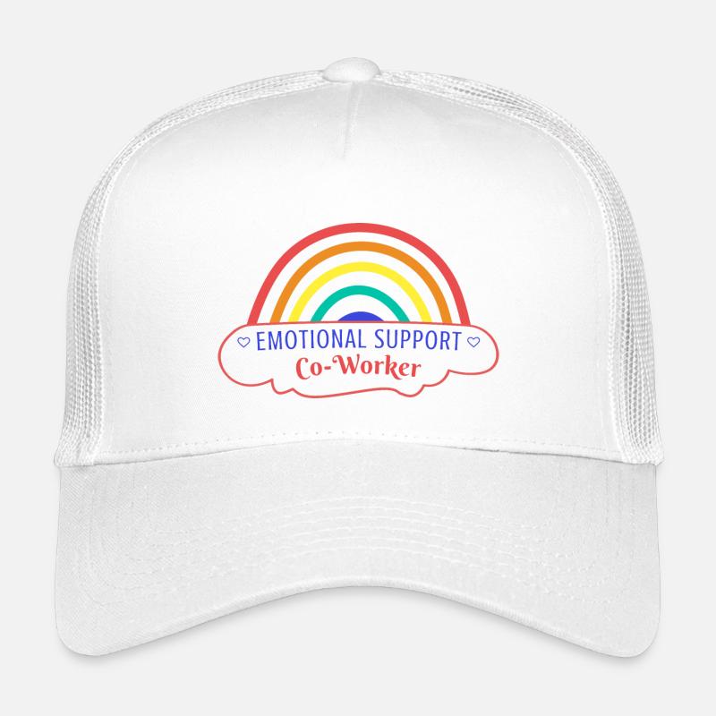 Emotionaler Support Mitarbeiter Work Bestie rot Kinder Trucker-Cap