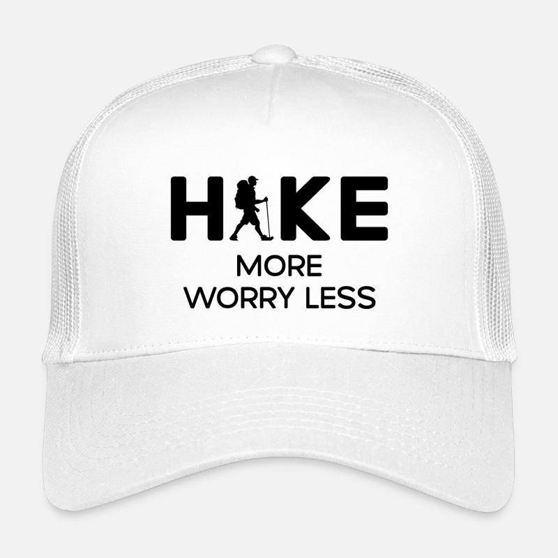 Randonnée plus soucieuse moins - cadeau de randonnée Casquette trucker enfant