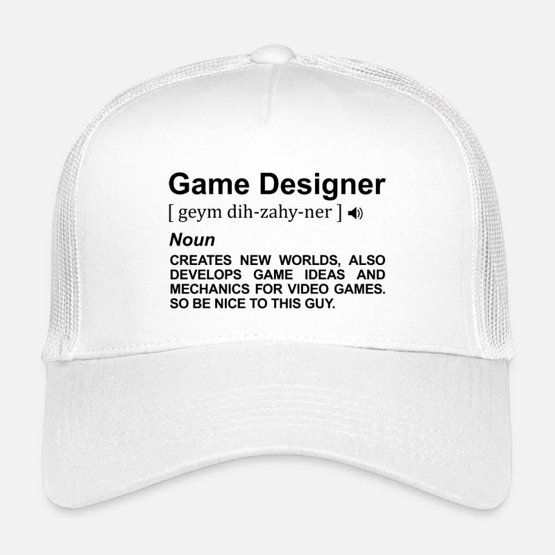 Game Designer Wörterbuch Kinder Trucker-Cap