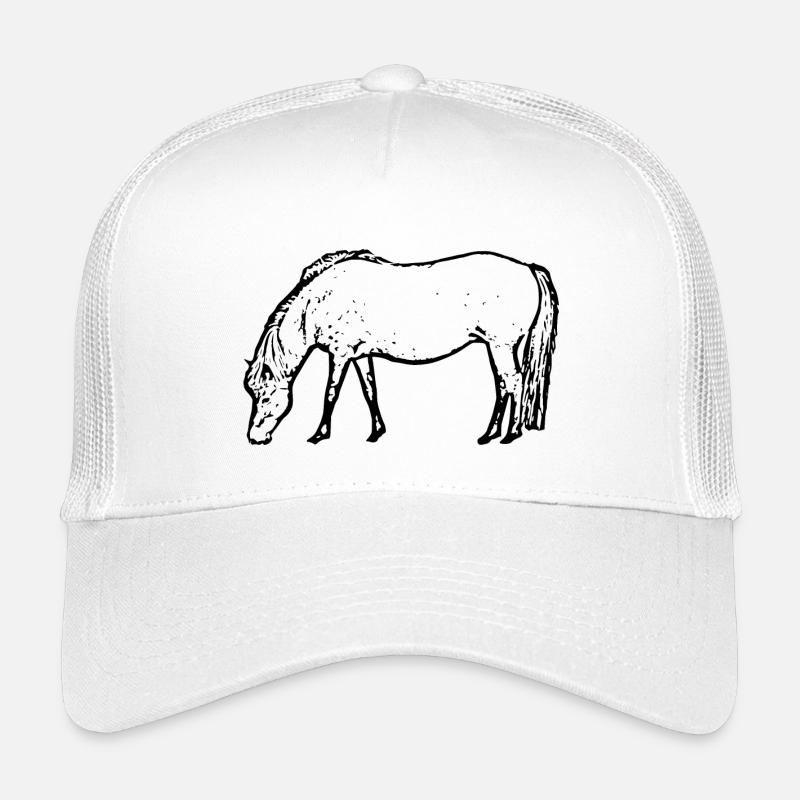 Horse black Kids’ Trucker Cap