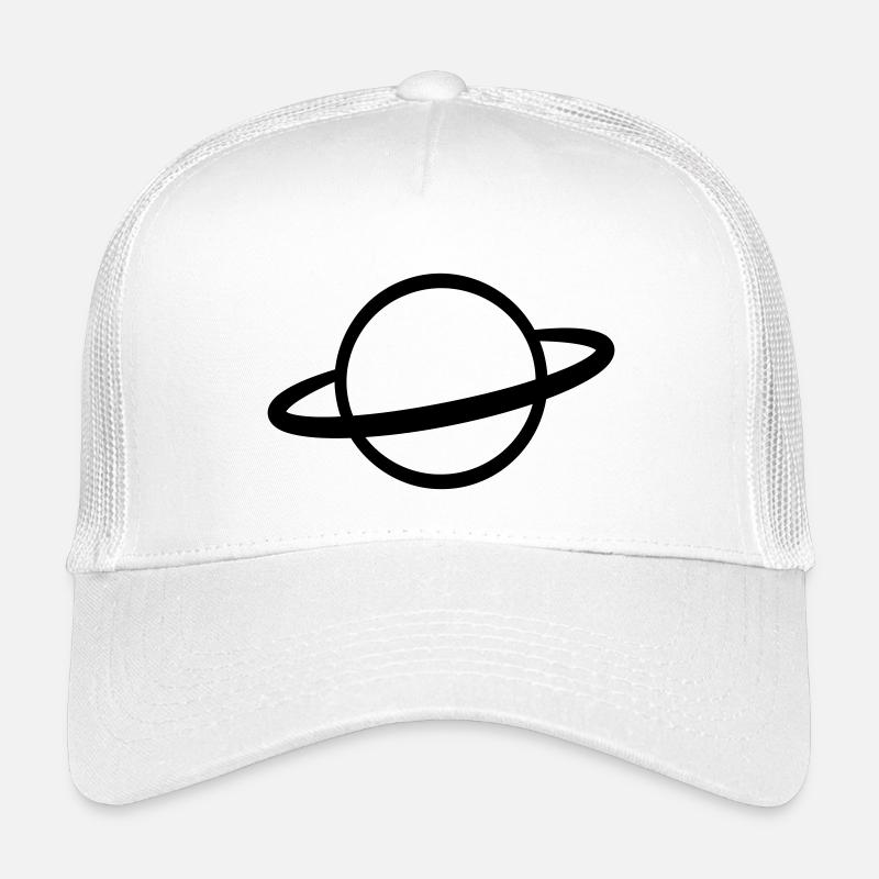 Planet mit Ring Symbol Umriss Kinder Trucker-Cap