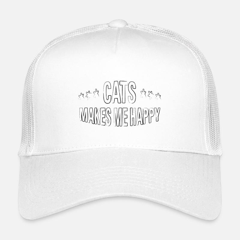 Les chats me rendent heureux Casquette trucker enfant